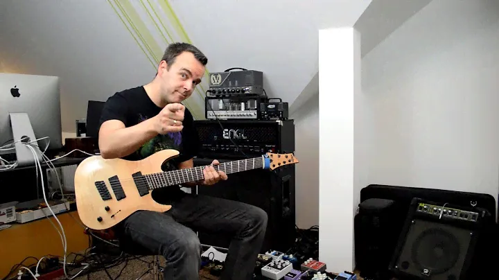 SCHECTER C-7 Multiscale SLS Elite - showing off & soundcheck!