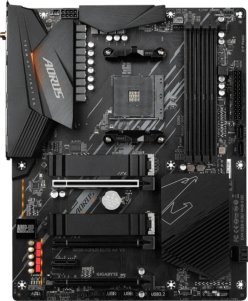Материнская плата Gigabyte B550 AORUS ELITE AX V2, DDR4, AM4, ATX
