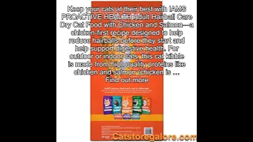 Iams Proactive Health Adult Hairball Care Dry Cat Food With Chicken And Salmon, 22 Lb. Bag