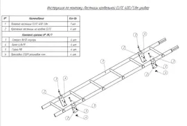 Лестница кровельная, серии ROOFSYSTEMS ELITE с кронштейнами, 400х1800 мм (окрашенная)